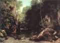 El arroyo sombreado El arroyo de los Puits Noir paisaje Bosques de Gustave Courbet